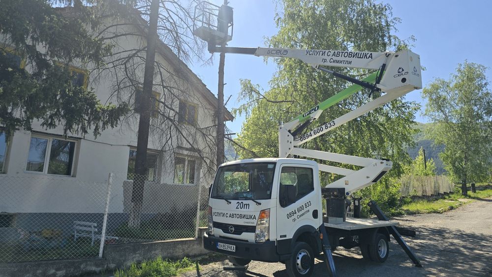 Услуги с автовишки.Автовишки под наем.20 метра