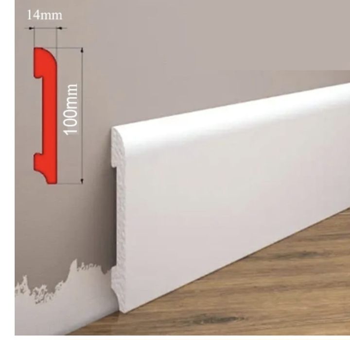 Б/у линолеум и новый плинтус.