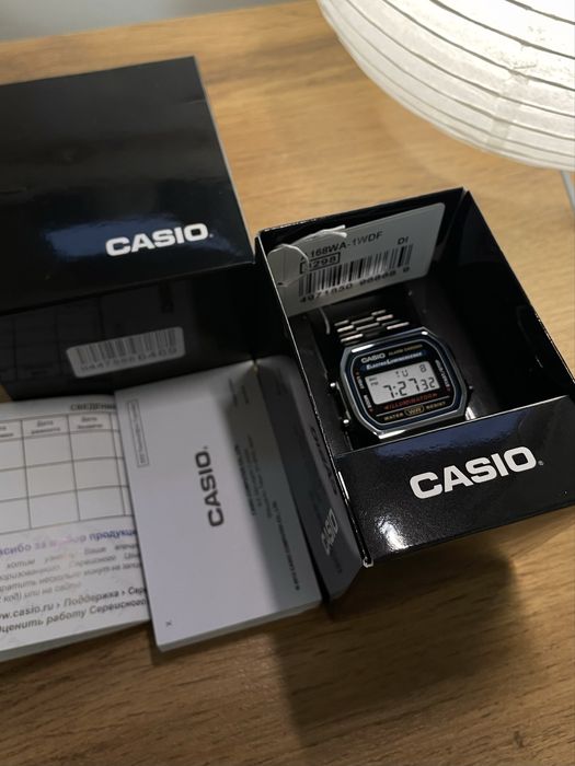 Новые Оригинальные Casio A168WA-1 (Illuminator)
