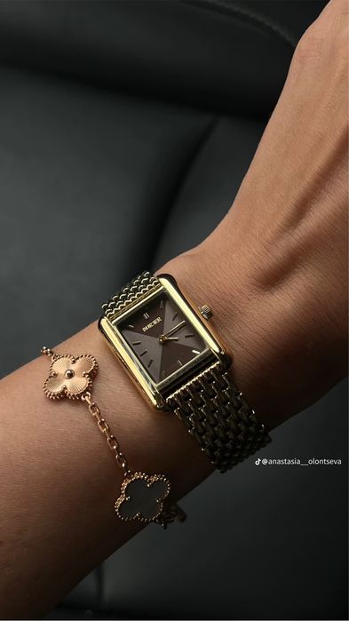 Часы Burker olivia gold brown