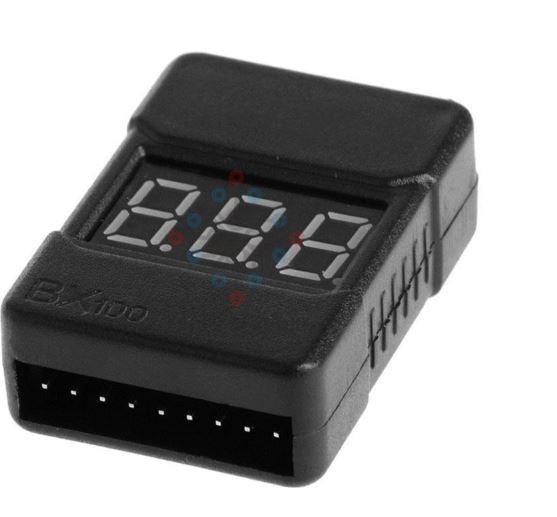 Зумер аларма индикатор за батерия 1S – 8S с дисплей и кутийка