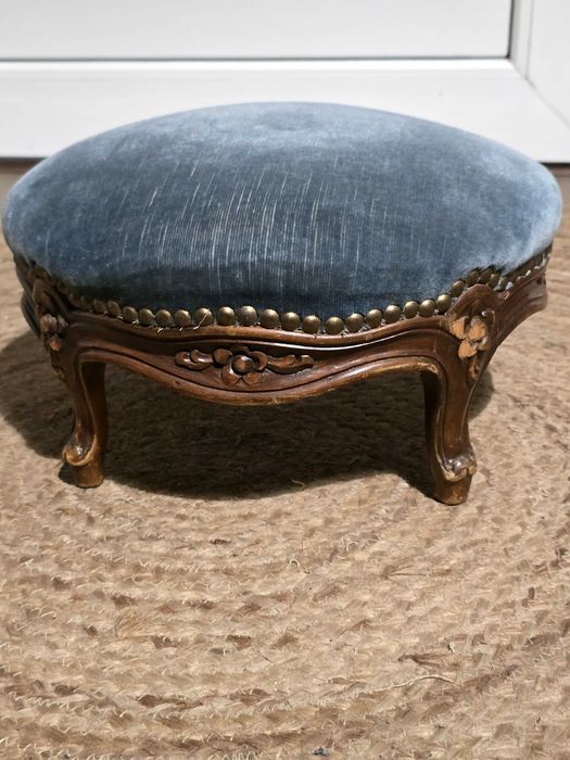 Taburet rustique style rocaille Louis xv 1920