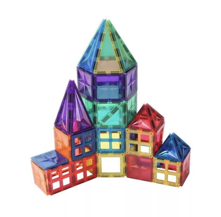 Магнитен конструктор магнитни плочки 62 части