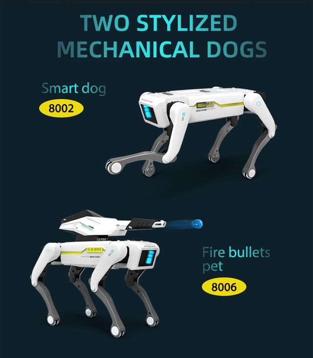 Caine Ai Smart Dog robot motorizat electric, cu voce sau telecomanda