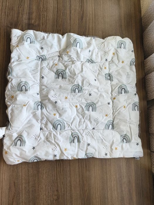 Бебешко одеяло 2 в 1 Bubaba - Сиво, 65 х 65 cm