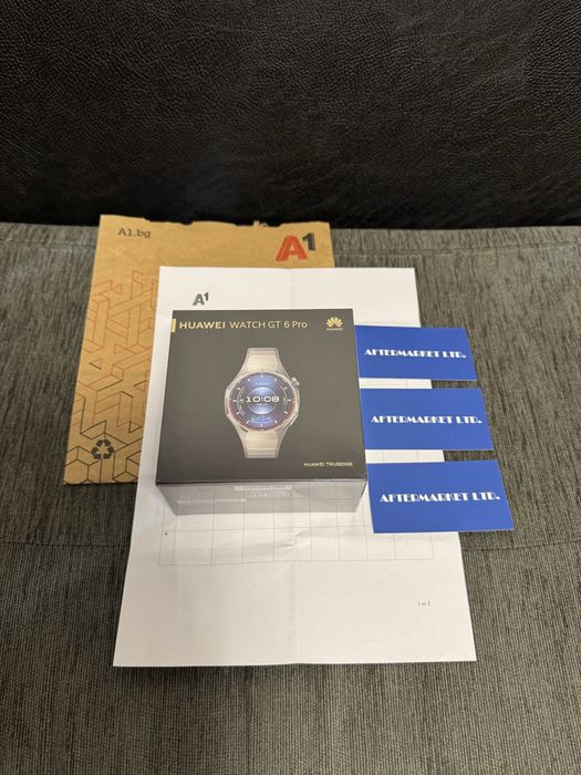 ЗАПЕЧАТАН 46mm Huawei Watch GT 6 Pro Гаранция A1 2027 Titanium gt6