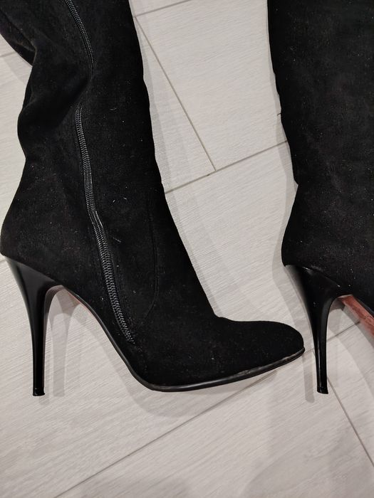 Сапоги замшевые 38 р