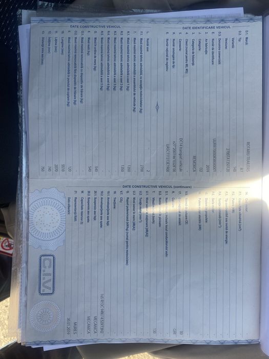 Platforma robusta 2700 kg, an 2019,unic proprietar, putin folosita