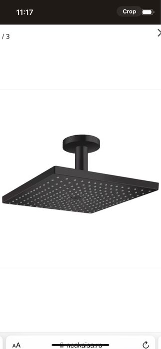 Vand palarie dus Hansgrohe, negru mat