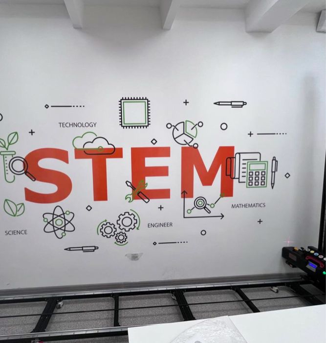 Оформление стен настенным принтером