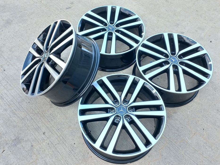 19.Оригинални Mercedes X W470 7.5ж ет50 Blac Polish 6x114.3 Като Нови