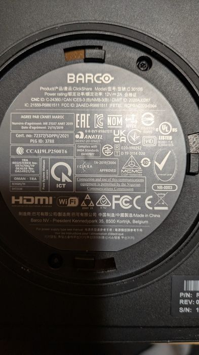 Clickshare c10s cu buton usb c