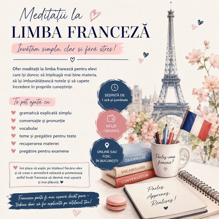 Meditații la limba franceză – învățăm simplu, clar și fără stres!