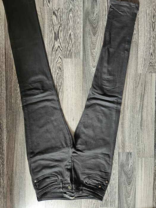 Zara-pantaloni imitație piele,blug