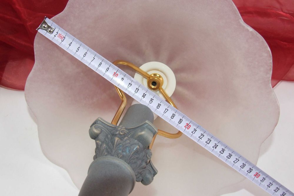 Veioza de camera ULMA, abajur sticla Murano, Made in Italy, IMPECABILA