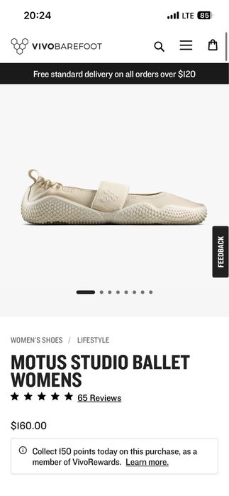 Vivobarefoot Motus Studio Ballet marimea 42