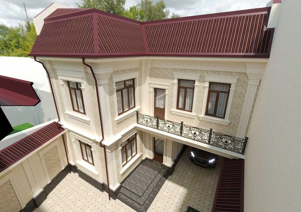 3-этажный коттедж, 8-комнат, 2,3-сотки земли в Сергели, м-в Строитель