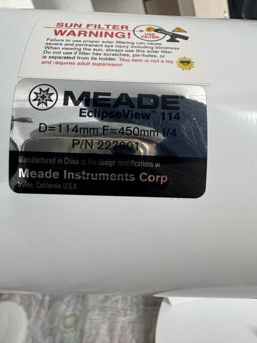 Продам телескоп 114/450 Мид