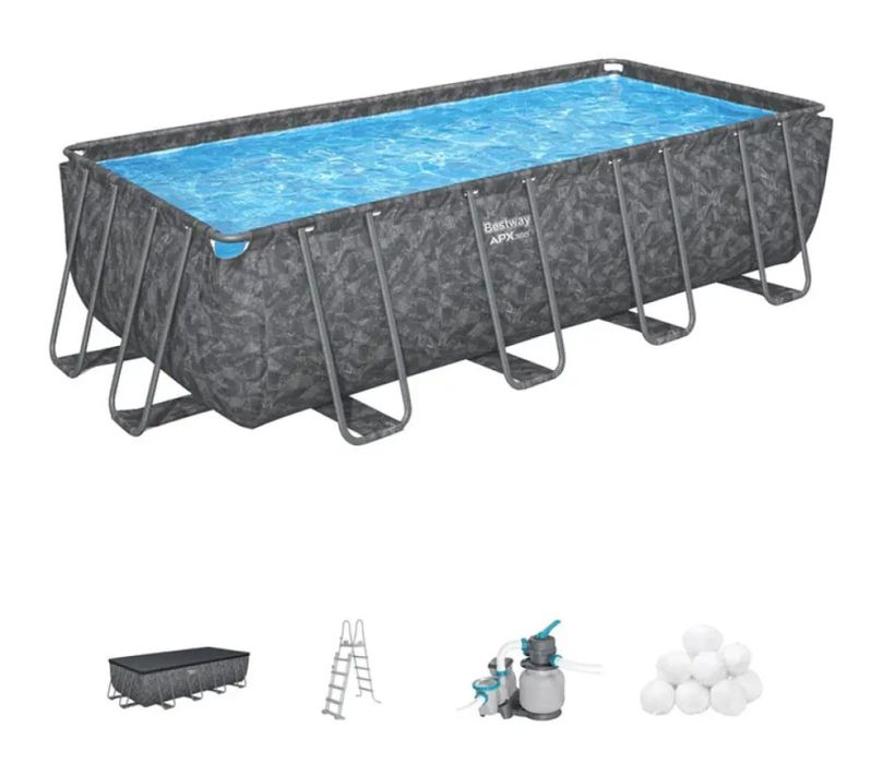 НОВ Луксозен басейн BESTWAY 5.49м-2.74м-1.32м. Гаранция 2 години