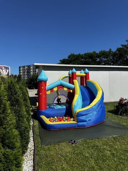 Animație- Jocuri- Pictură pe față- Colț de joacă- Tobogan gonflabil