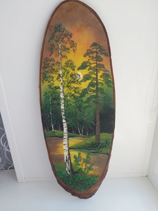 Панно на спиле дерева