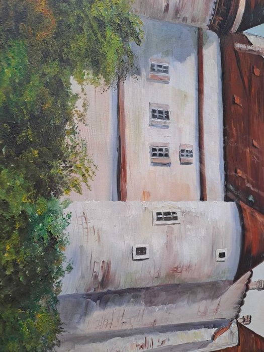 tablou pictura pe panza 60/80 cm semnat Max Hirschler