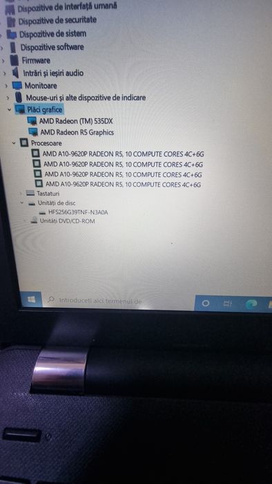 Laptop HP AMD A10 ,8g ram ssd256gb video 2g