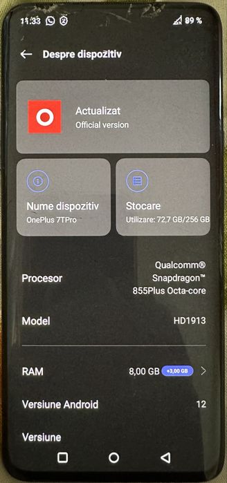 OnePlus 7T  Pro, HD 1913, pentru piese