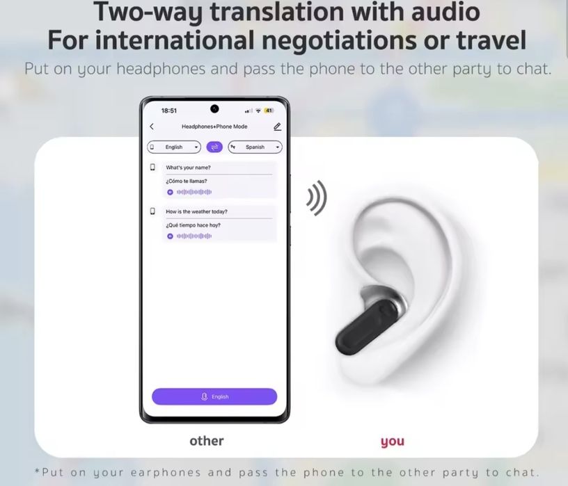 Căsti Wireless touchscreen