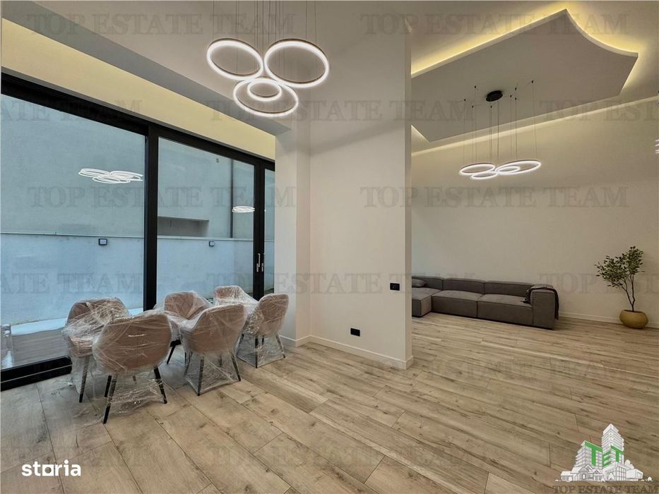 Apartament de inchiriat cu 3 camere + gradina in Pipera  Scoala Americ