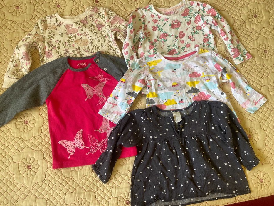Lot 8x buc pantaloni bluza haine copii marime 68, 74 sau 80