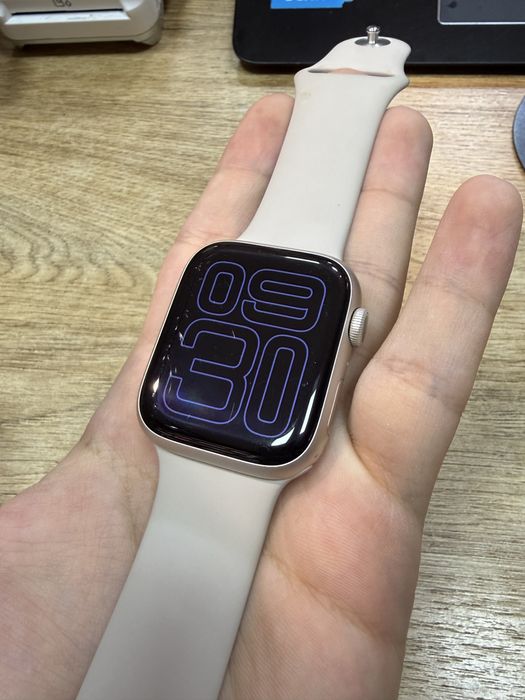 iwatch 8 45mm batareya 100%, silver