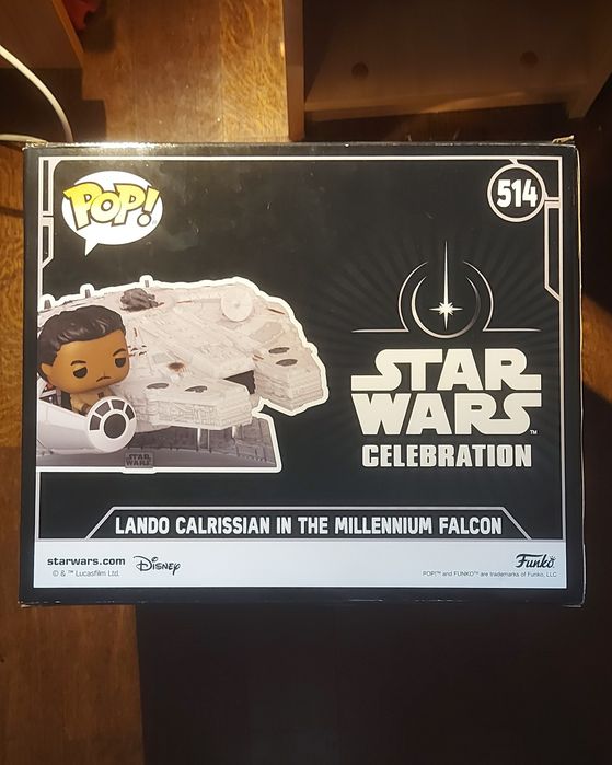 Funko pop lando calrissian in the millennium falcon