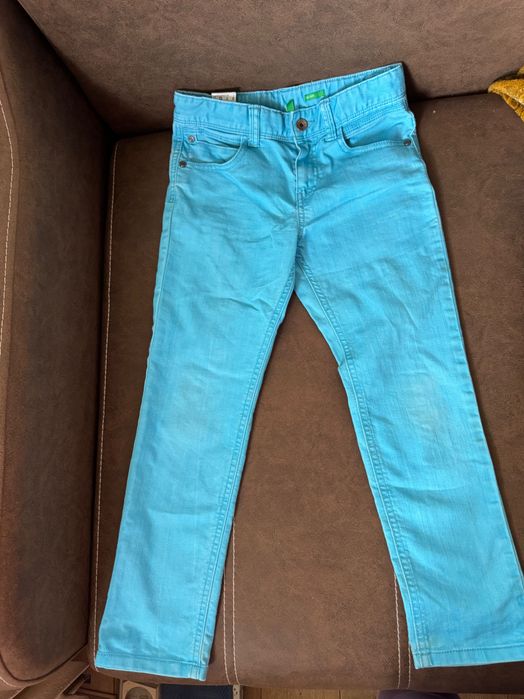 Pantaloni blugi copii - baieti 8-9 ani, United Colours of Benetton, stare impecabilă