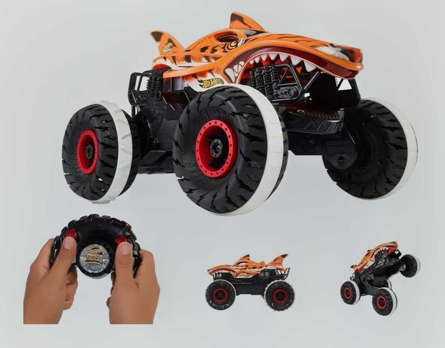 Hot wheels Monster truck Tiger Кола с дистанционно Тигър хот уилс 1:15