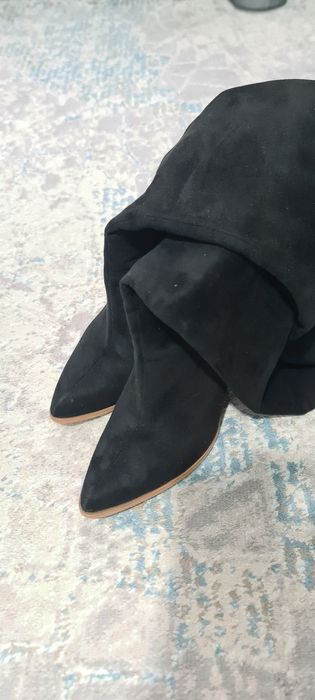 Весенние сапоги, замш