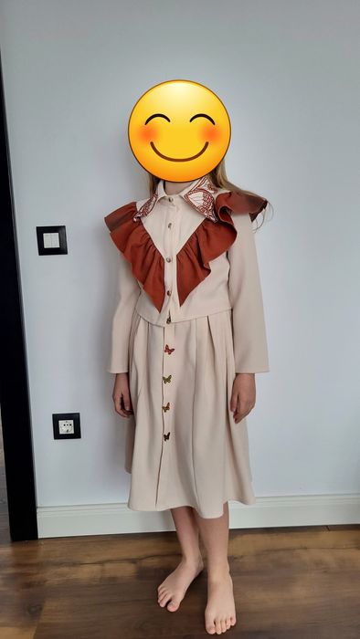 Set bluza si fusta fete 8 ani