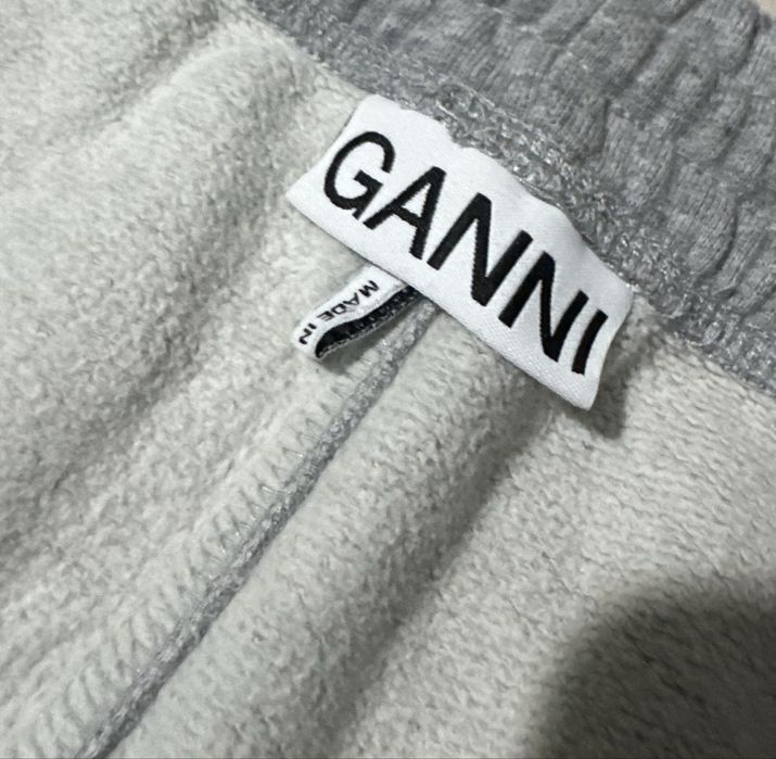 Ganni Logo-embroidered track pants дамско долнище