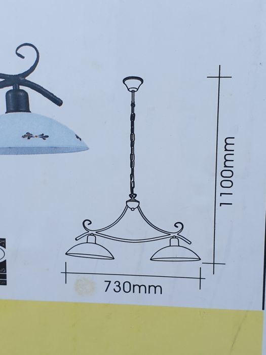 Candelabru rustic de tavan