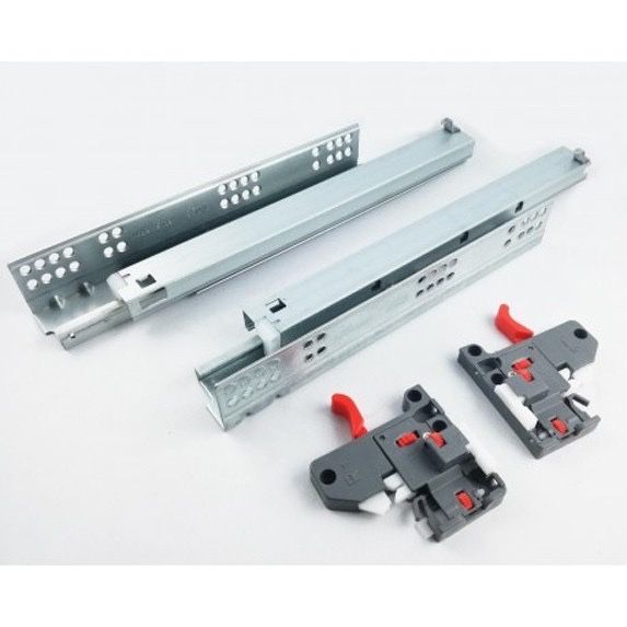 Телескопичен водач скрит монтаж c 3D планка GTV за 18 mm