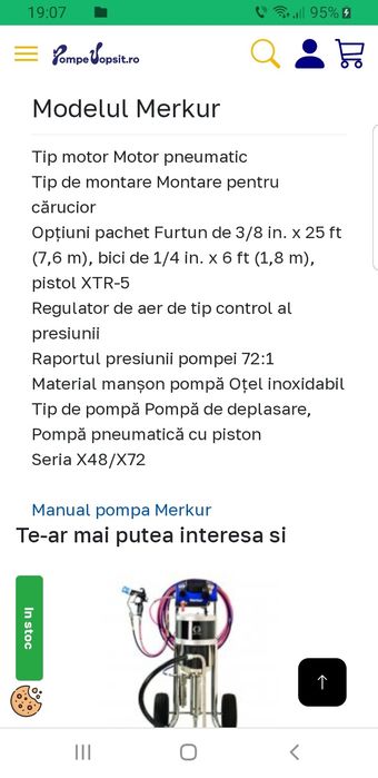 Pompă de vopsit Graco Merkur x72