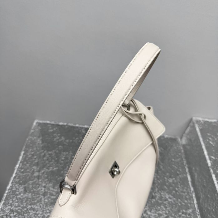Geanta Balenciaga Rodeo crem, tip Premium