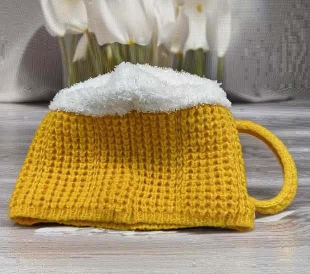 Плетена бирена шапка