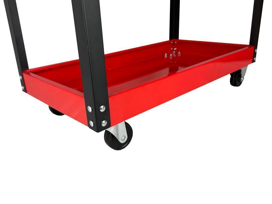 Carucior mobil metalic cu 3 rafturi gebo tools