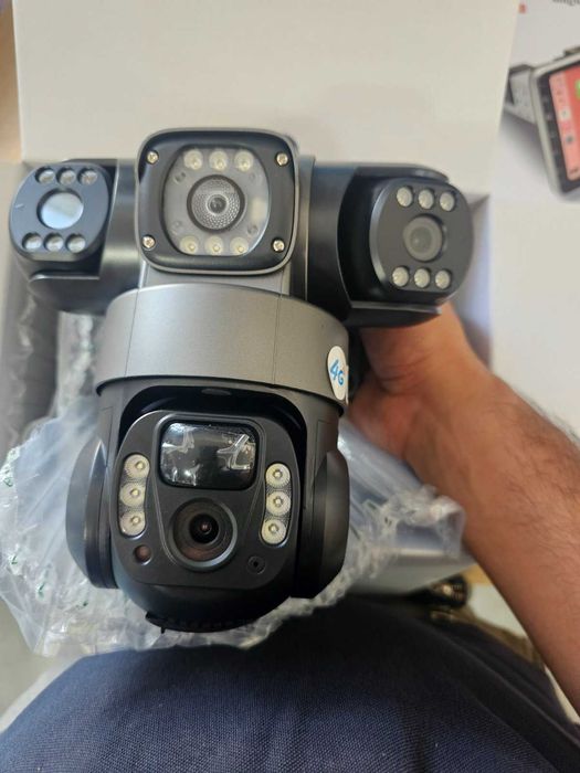 4G / WIFI соларна камера(сим карта) 6MP с четири обектива V380PRO