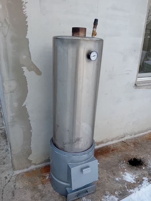 Boiler pe lemne inox