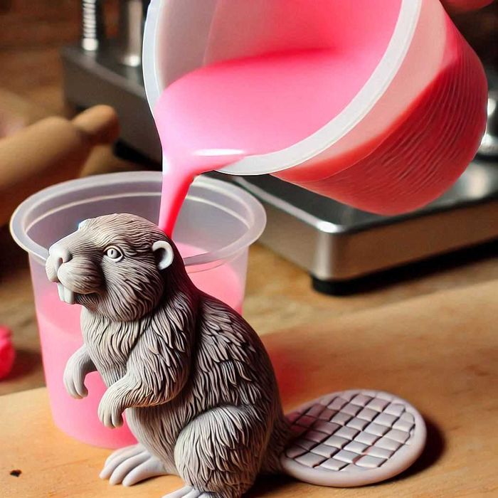 Silicon RTV-2 foarte elastic pentru matrițe ceara rasina sapun 5 kg