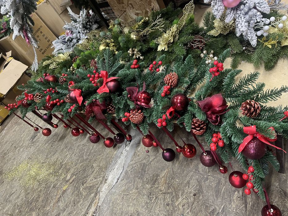 Новогодняя Гирлянда Бахрома Роса Гирлянды На елку Уличные теплый цвет