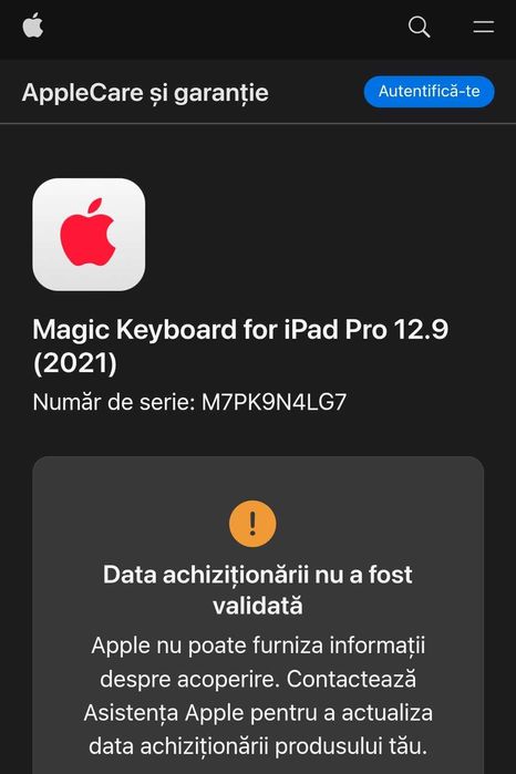 Tastatura Apple Magic Keyboard, Ipad Pro 12,9; Air 13 M2, M3