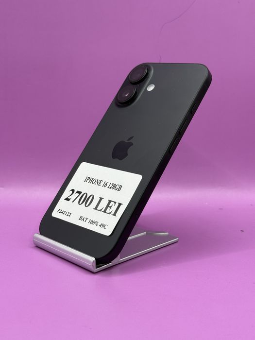 Iphone 16 128Gb 100% •Amanet Matei Crangasi•52421